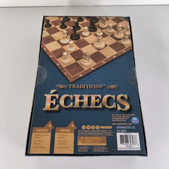 NWT Traditions Chess Set with Folding Chess Board and Chess Pieces 2-Player Game - Picture 6 of 9